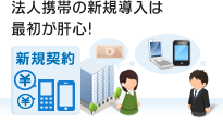 法人携帯の新規導入は最初が肝心！新規契約